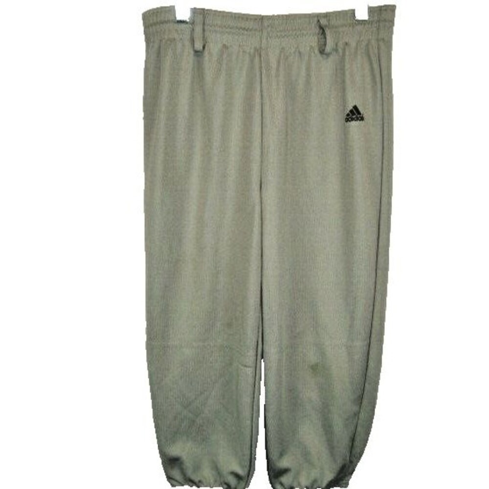 Youth Adidas Gray Climalite Poly Baseball Pants sz youth Lg